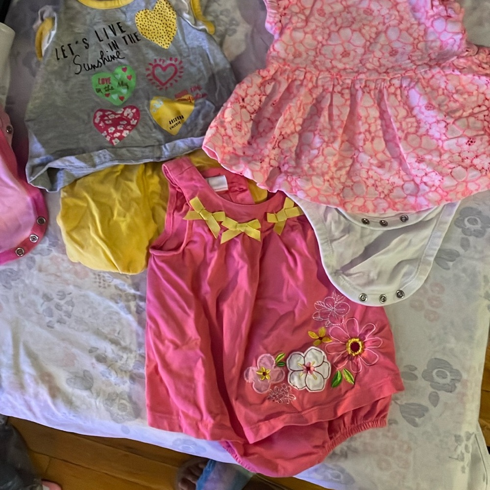 Pink Floral Kids Bodysuit